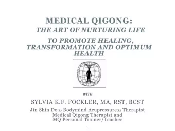 What is Qigong?  (Chi Kung)  Qi = Life-force Energy,  what is essential is