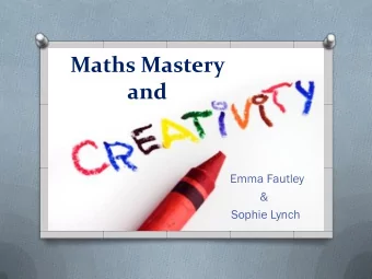 and  Emma Fautley  &amp;  Sophie Lynch  Linking to the big picture O Bringing the picture alive O