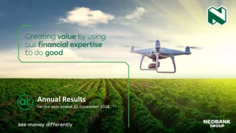 Annual Results  for the year ended 31 December 2018  OVERVIEW  A year of achievement across  a