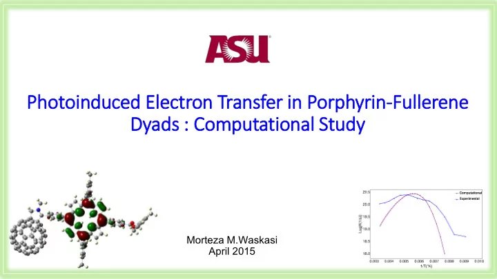 photoinduced ele lectron transfer in in porp rphyrin