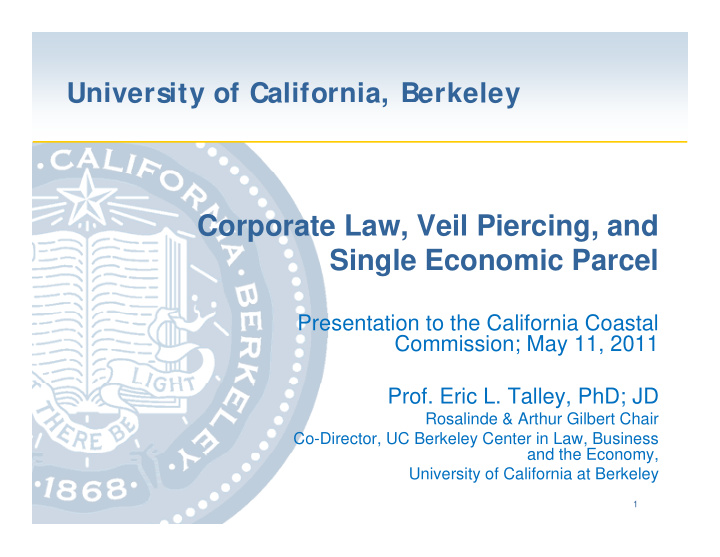 corporate law veil piercing and single economic parcel