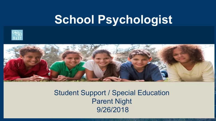 school psychologist