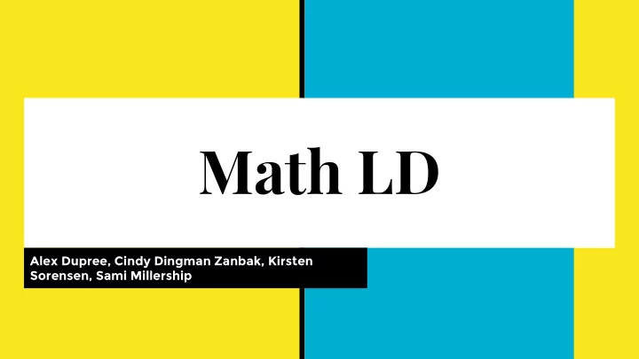 math ld
