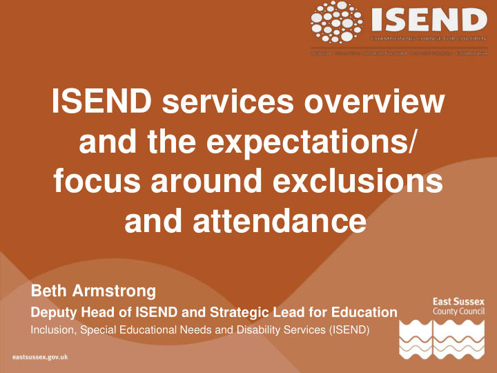 isend services overview and the expectations