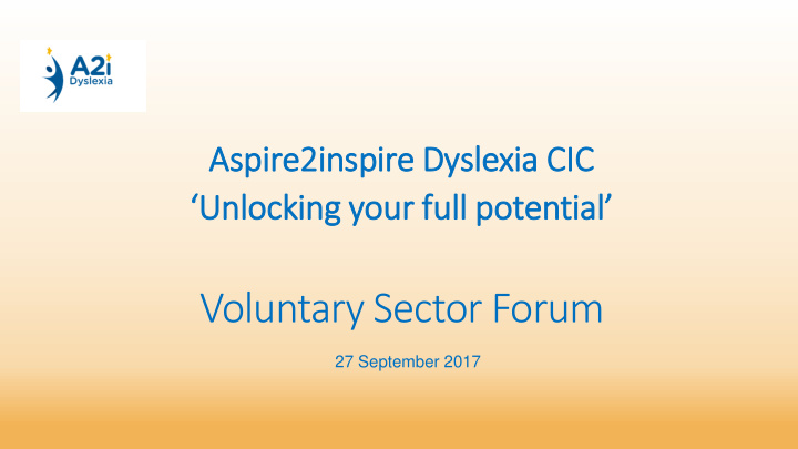 voluntary sector forum