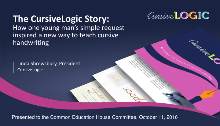the cursivelogic story