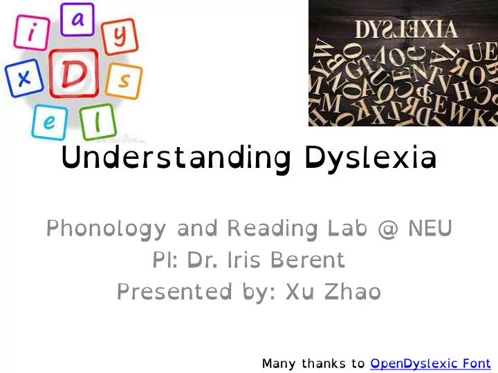 understanding dyslexia
