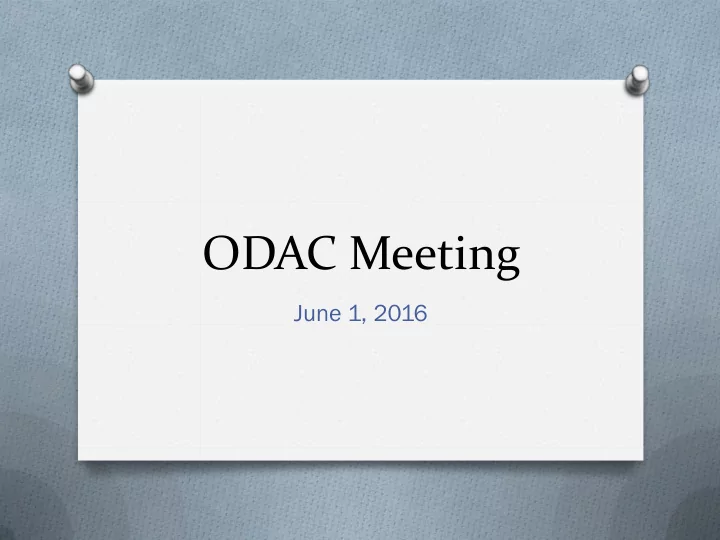 odac meeting