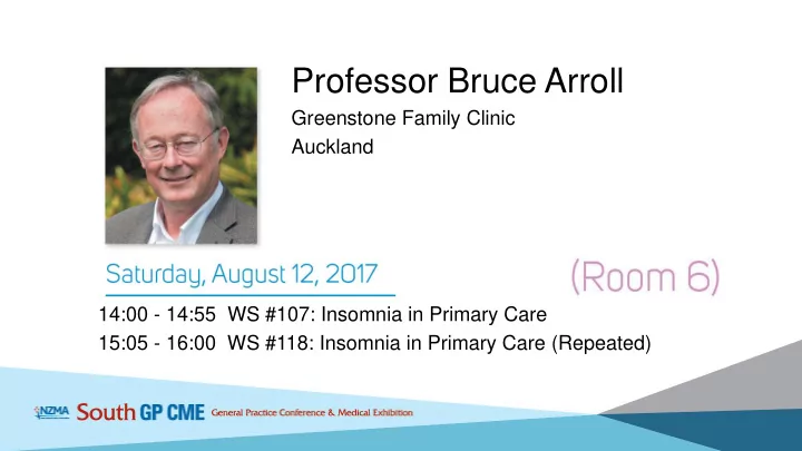 professor bruce arroll