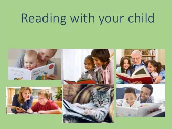 Reading with your child  Steps to reading  Talking  chatting lots and lots and lots (and