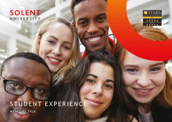 S T U D E N T E X P E R I E N C E  WE LCOM E  TA LK  SPEAKERS  .  C h r i s  V i d l e r  Student