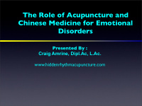 the role of acupuncture and chinese medicine for
