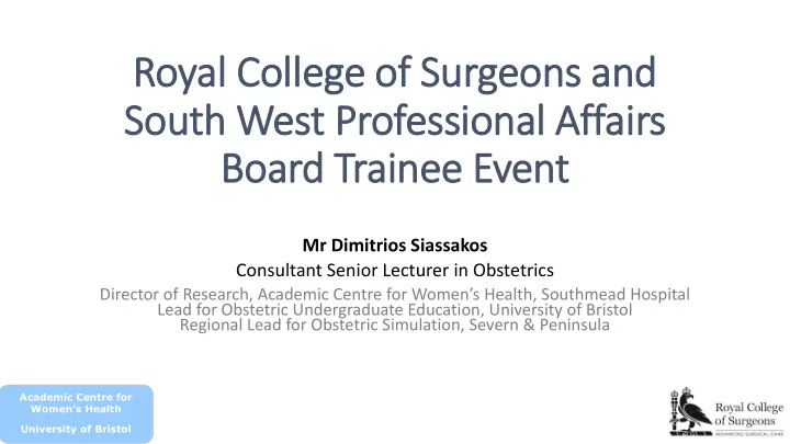 royal college of surgeons and