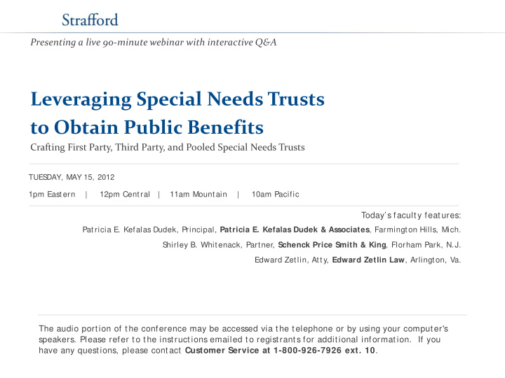 leveraging special needs trusts to obtain public benefits