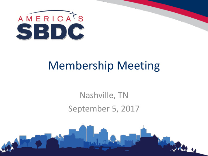 membership meeting