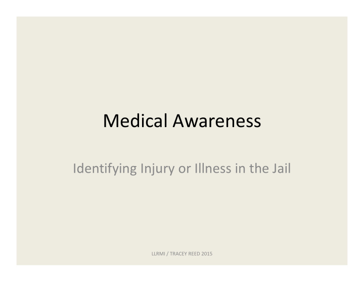 medical awareness