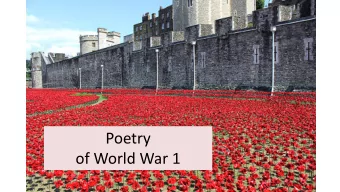 Poetry  of World War 1  Anna Akhmotova  July 1914  II  I  The sweet smell of juniper  Flies from