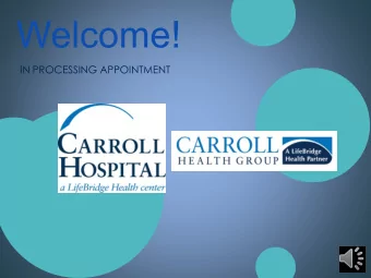 Welcome!  IN PROCESSING APPOINTMENT  Agenda: Part I  30 minutes  Completion of all required