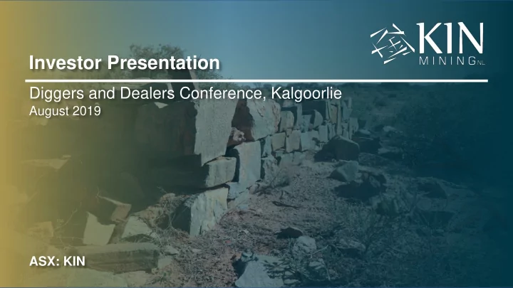 investor presentation