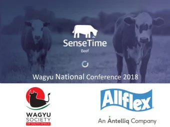 Agenda     About Allflex and SCR  Who We Are  SenseTime Beef Platform