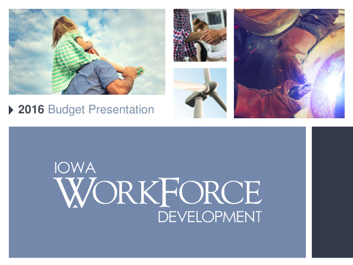 2016 budget presentation