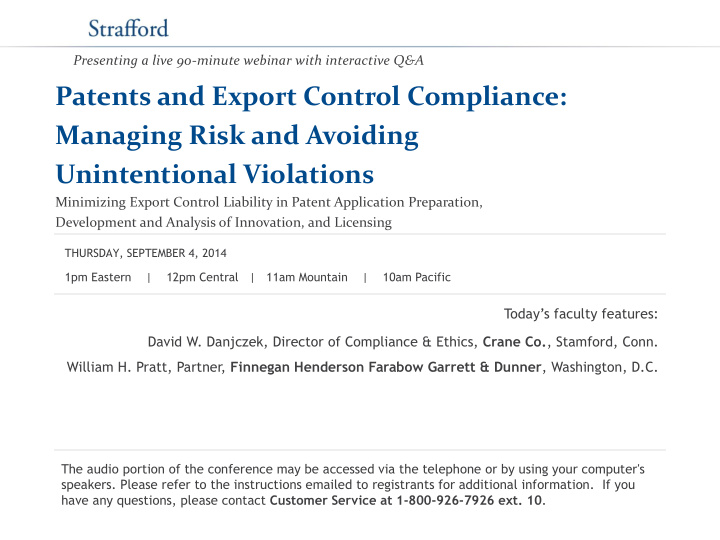 patents and export control compliance managing risk and