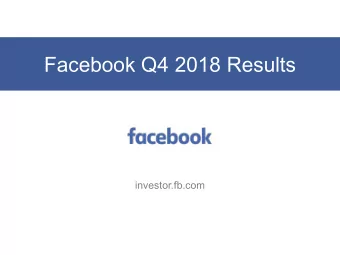 Facebook Q4 2018 Results  investor.fb.com  Daily Active Users (DAUs)  In Millions  Rest of World
