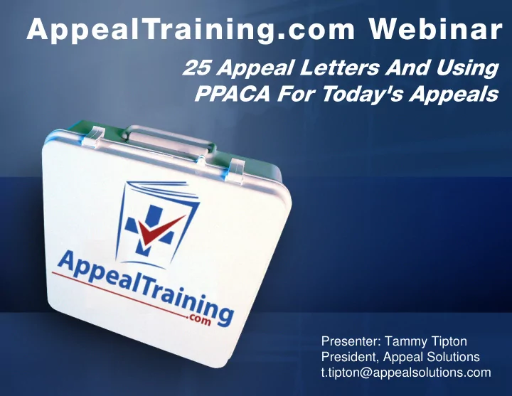 appealtraining com webinar