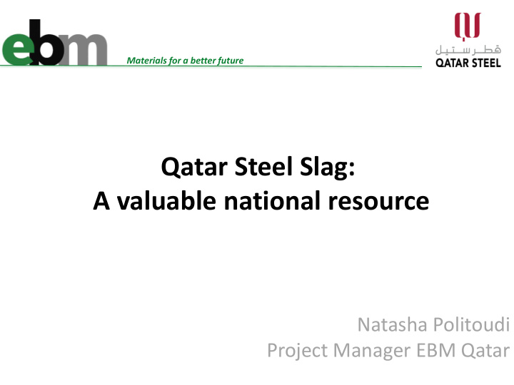 qatar steel slag