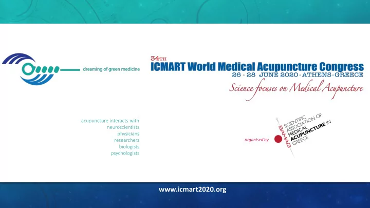 www icmart2020 org 34th icmart world medical acupuncture