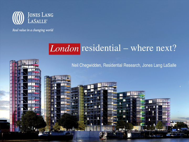 residential where next london