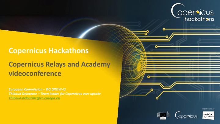 copernicus hackathons