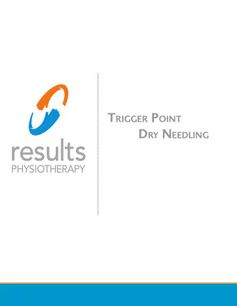 results  PHYSIOTHERAPY  What Is Trigger Point Dry Needling? How Is TDN Different From Trigger Point