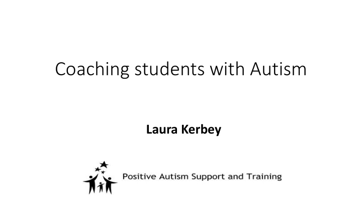 coaching students with autism