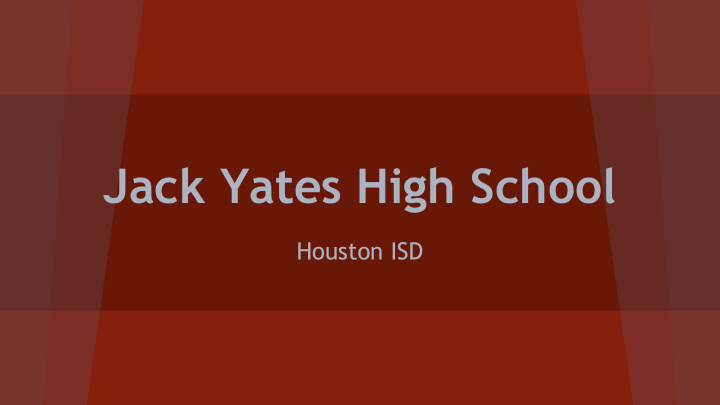 jack yates high school