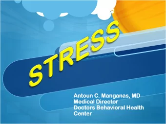 Antoun C  toun C. M  Manganas  nas, M  MD  Medical  cal D  Direc  ector  tor  Doctor  ctors B  Beha