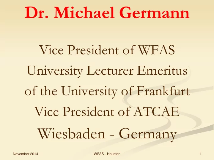 dr michael germann