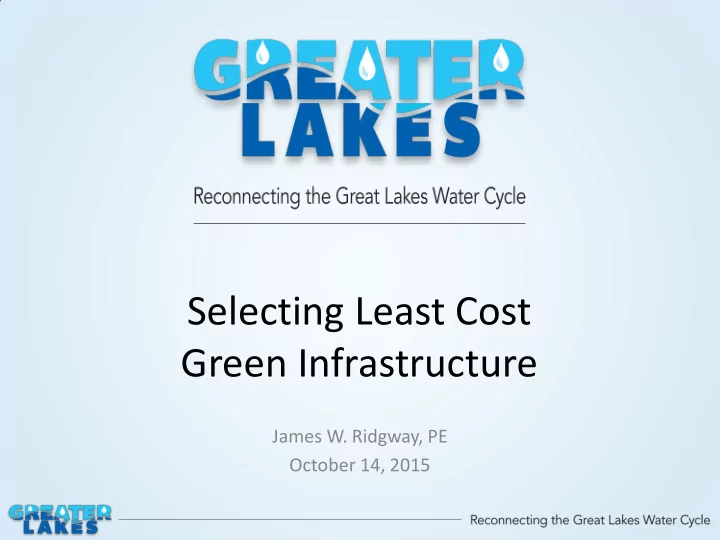 selecting least cost