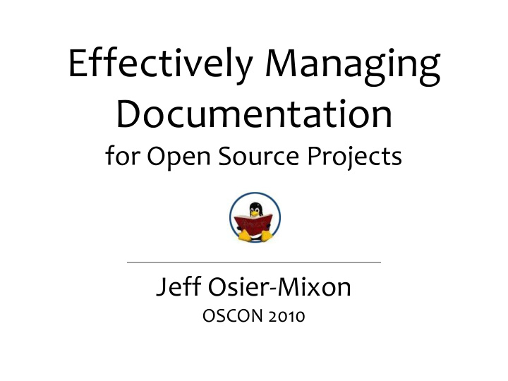 effectively managing documentation