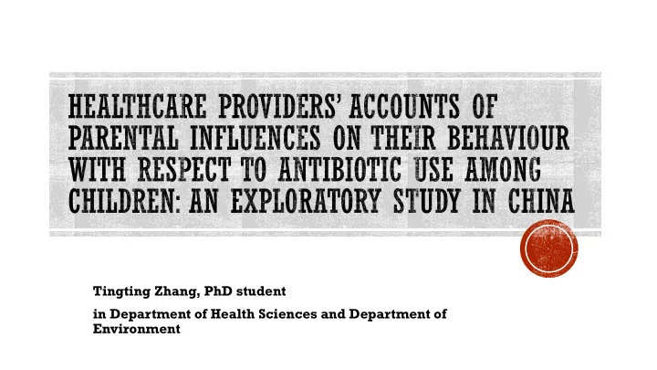 environment background antibiotic resistance and