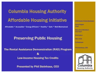 Affordable * Accessible * Energy-Efficient * Healthy * Safe * Well-Maintained  Mary Anne  e McCol