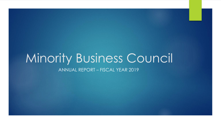 minority business council