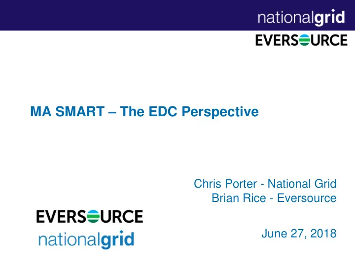 ma smart the edc perspective