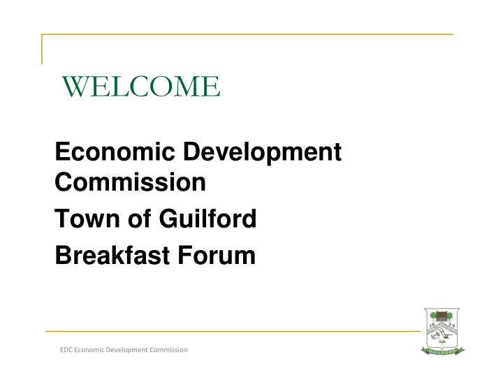 economic development commission town of guilford