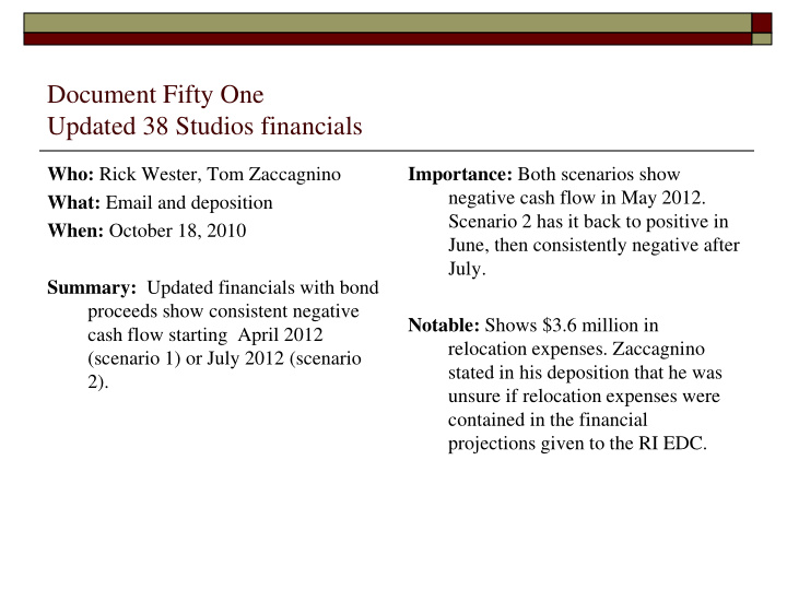 document fifty one updated 38 studios financials