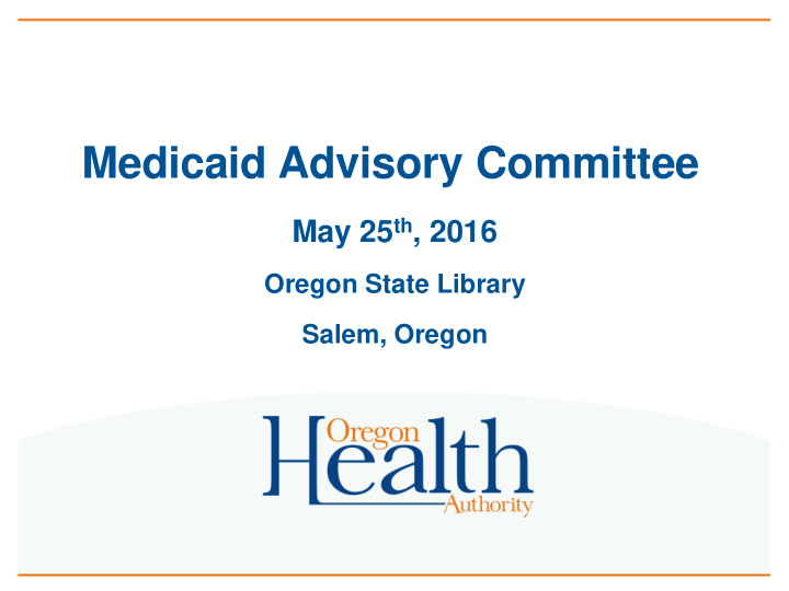 medicaid advisory committee