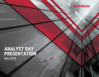 ANALYST DAY  PRESENTATION  May 2018  DISCLAIMER  2  Discussion of Forward-Looking Statements by