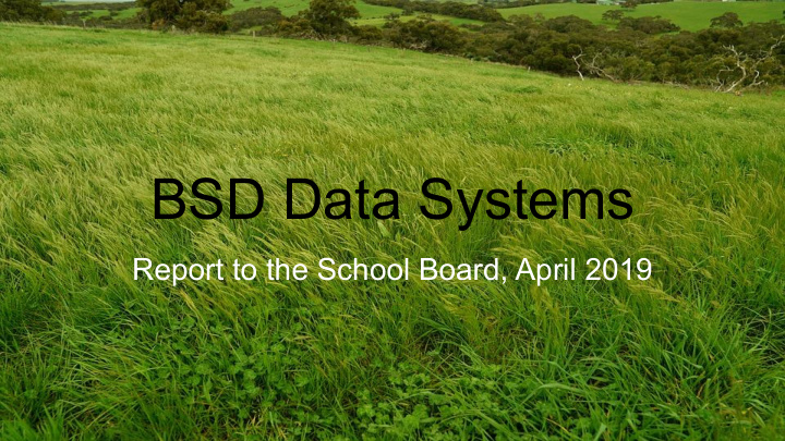 bsd data systems