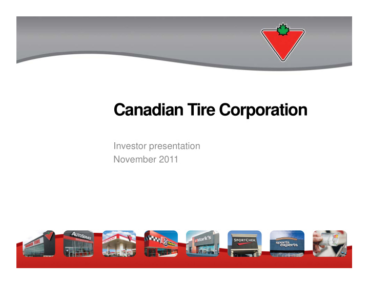 canadian tire corporation