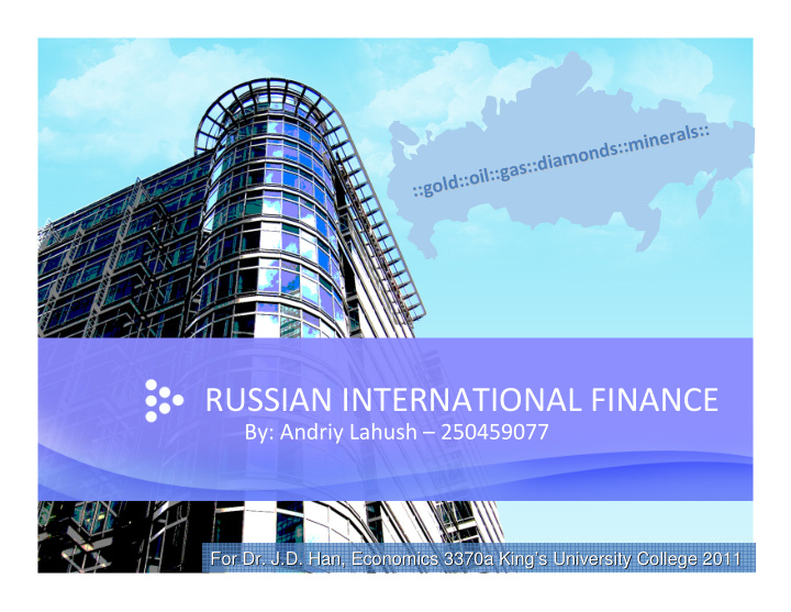 russian international finance